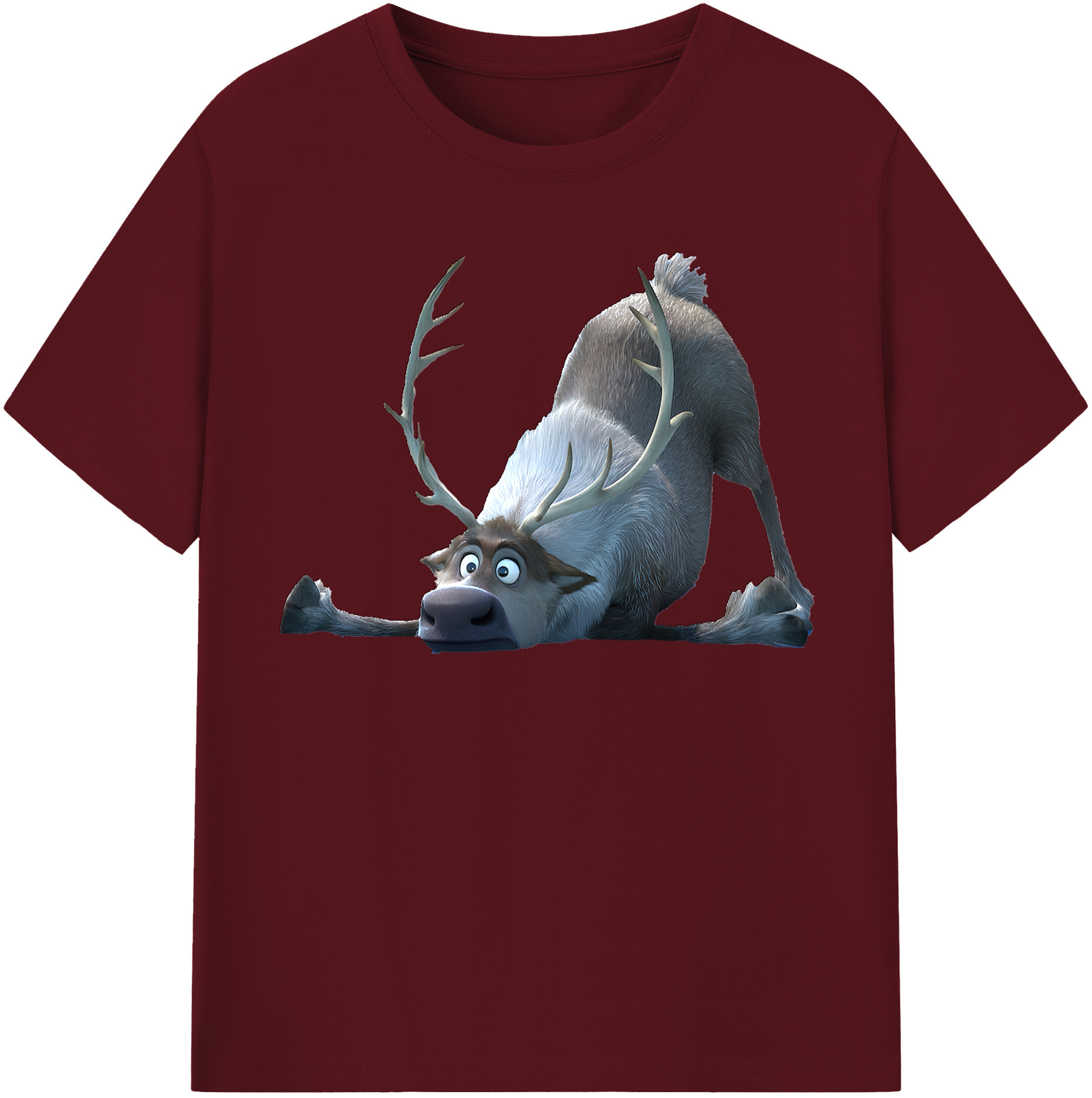 （画像用） アナと雪の女王 アンナ エルサ Frozen Anna Elsa 綿100％半袖Tシャツ（フロントプリント）